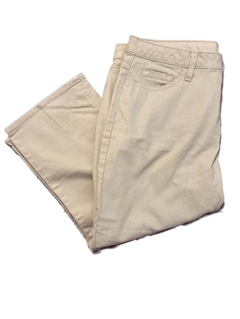 Riders by Lee Women's Midrise Capri Khaki Pants Size 14M
